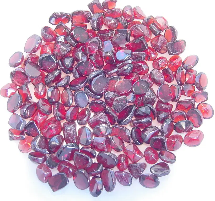 보석자갈 가넷 garnet 로돌라이트 가넷 100그램